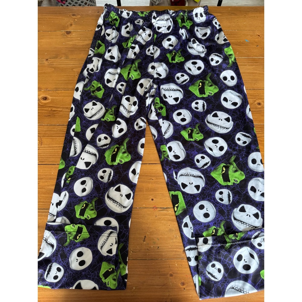Disney Nightmare Before Christmas Jack Skellington Oogie Boogie Pajama Pants L
